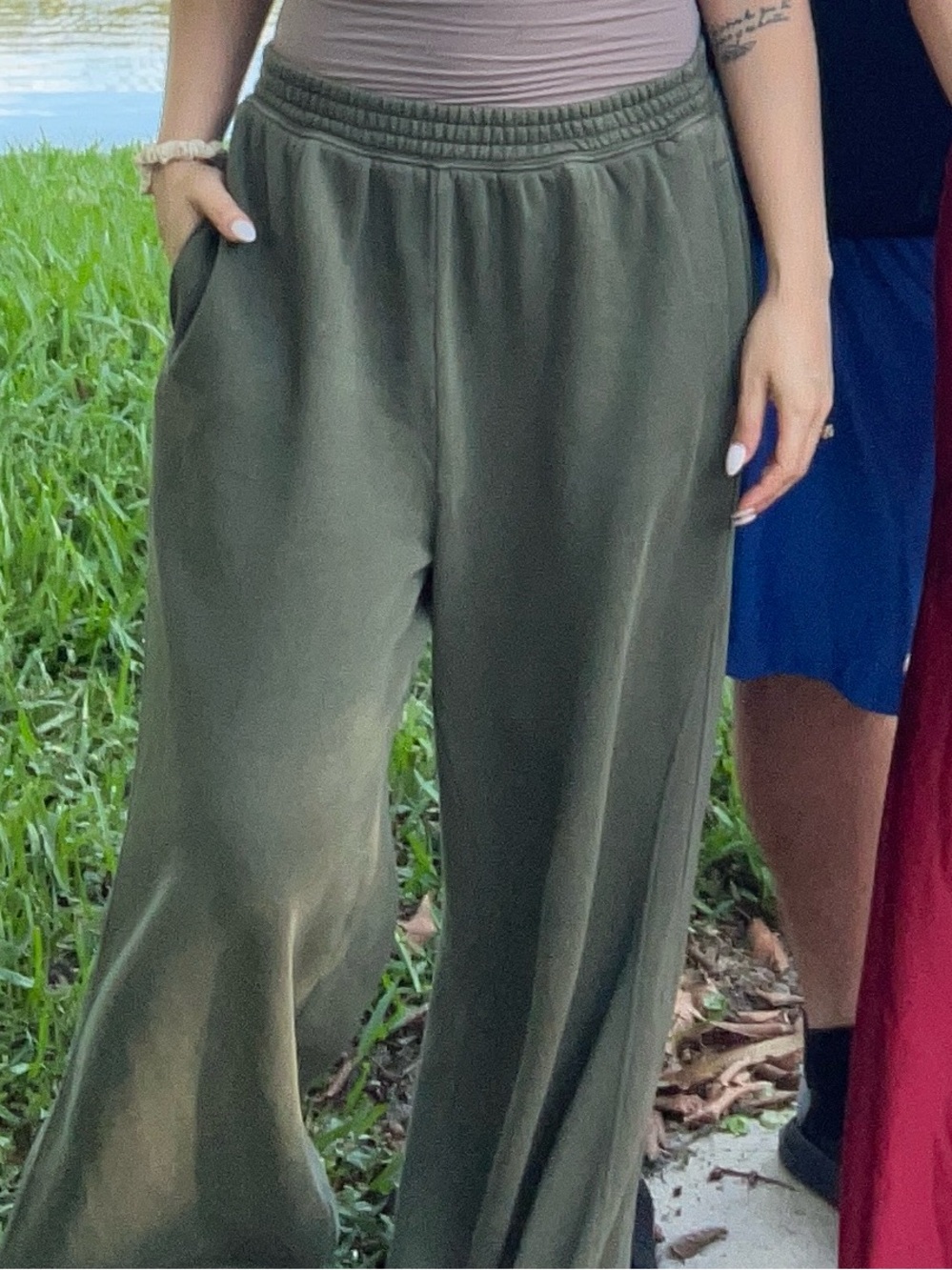 Aerie Wide Leg Sweatpants